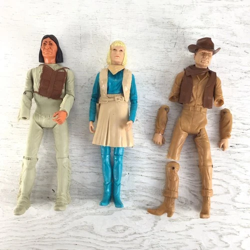 Vintage Marx Johnny/Jane West & Tonto playset Figures