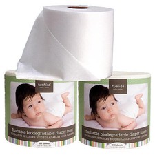 3 Pack Kushies Flushable Biodegradable Cloth or Disposable Diaper Liners 533500