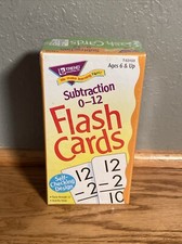 91 Flash Cards Subtraction 0-12 StudySkill Prep Sealed, 2004 Ages 6 And Up