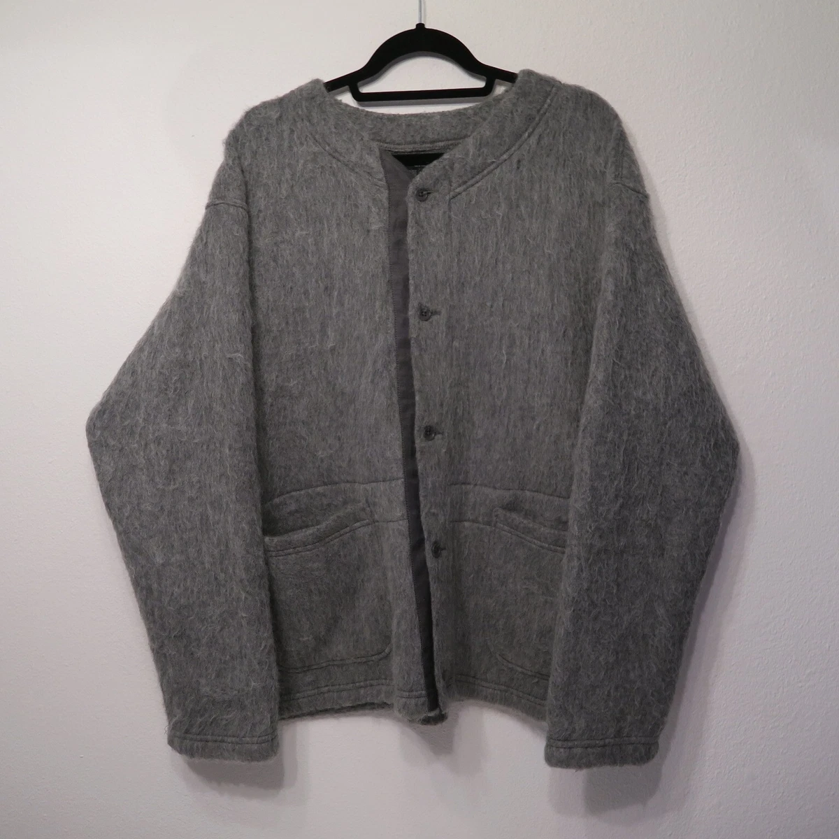 Engineered Garments Crew-neck Cardigan Large L Mohair Gray jacket