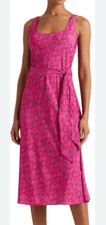 Lauren Ralph Lauren black label The Waist Midi Dress sleeveless pink size 4 NWT