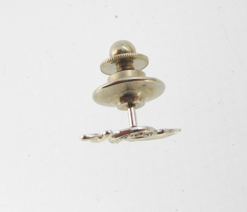 Tie Tack Pin Anson Masonic Shriner Sterling silver 3 white Spinels Emblem Vtg - Picture 3 of 4