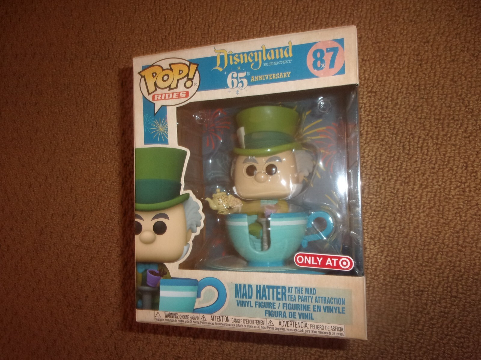 Funko Pop Rides Mad Hatter At The Mad Tea Party Attraction #87, Target Exclusive