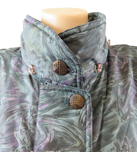 Womens Regatta Long Puffer Coat Green Pockets Water Repellent Zip Up | Size 14 L - Picture 3 of 9