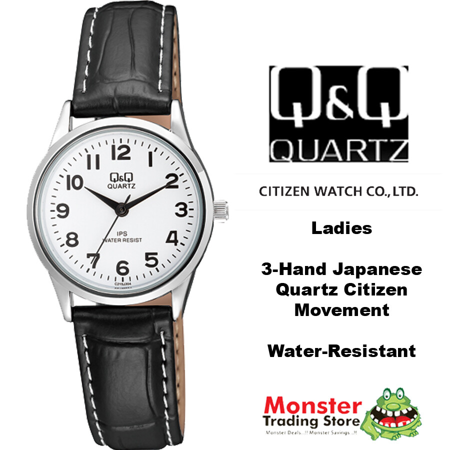 AUSSIE SELLER LADIES LEATHER BAND WATCH CITIZEN MADE C215J304 12MONTH