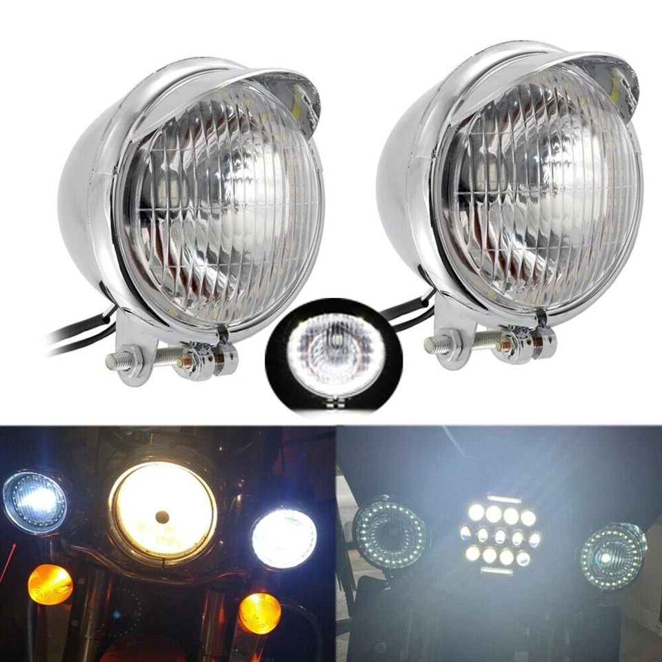 2 faros antiniebla LED Bullet Spot para Honda Shadow ACE Aero Spirit VT 750 1100 Foto 2 de 4