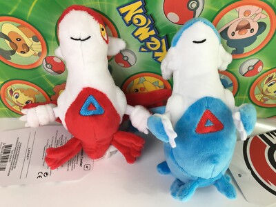 LATIAS LATIOS Pokemon Center Plush Poke doll stuffed Sitting LATIAS LATIOS Pokemon Center Plush Poke doll stuffed Sitting