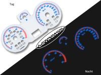 Selbstleuchtende Tachoscheiben Plasma Tacho Opel Astra H 240Km/H 6000RPM