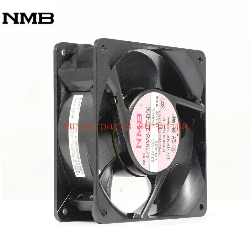 NMB Fan 4715MS-22T-B50 AC 220V 14/13W 120*120*38mm UPS Power Supply Cooling Fan - Image 3 of 4