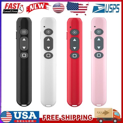 Power Point Hyperlink Remote Wireless USB PPT Presenter Laser Pointer Clicker US