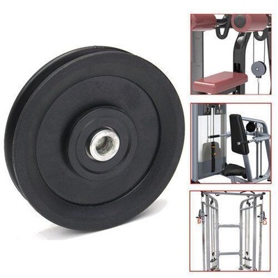 4pcs 4.5''/115MM Universal Nylon Bearing Pulley Wheel Cable Gym Fitness Equipment