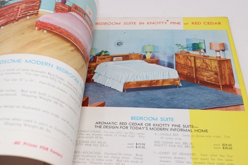 G&K Cedar Products Vintage Wood Furniture Catalog Mid Century Modern 1950's Cool - Picture 6 of 7
