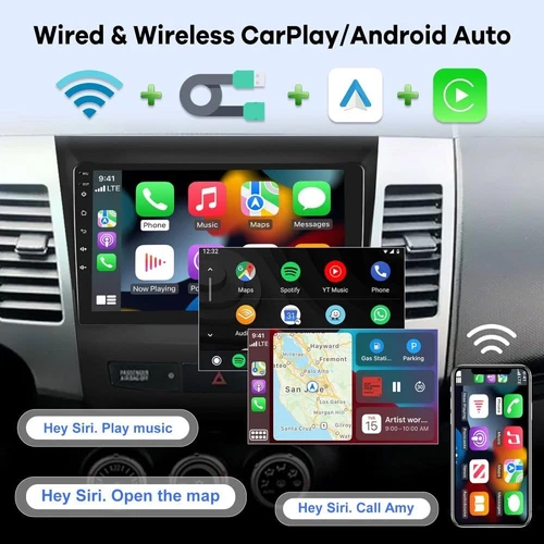 Für Mitsubishi Outlander II CWW 2005-2011 Android 14 Autoradio GPS BT DAB 4G+64G - Bild 8 von 20