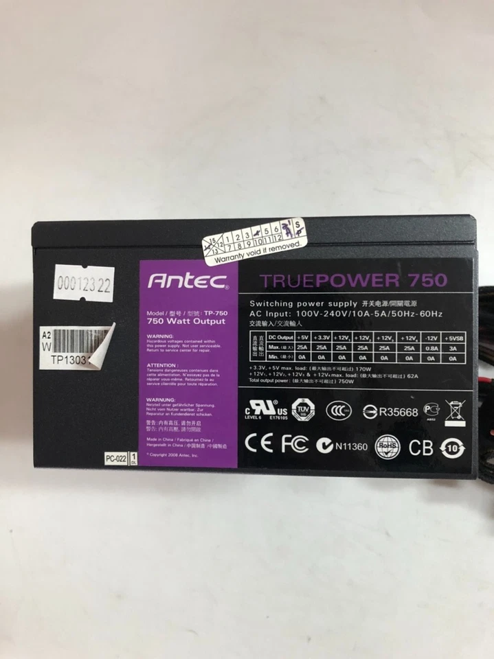 Antec TP-750 [Used] FedEx 60days Warranty - Image 3 of 3