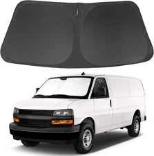For 1996-2025 Chevy Express Van Front Windshield Sun Shade Reflective UVs Cover