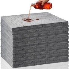 5X Oil Heavyweight Absorbent Spill Kit Spill Pads Universal Floor Mat Under Cars