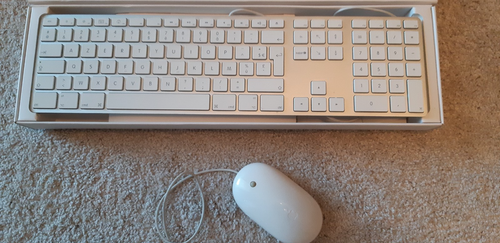 Apple Clavier Filaire avec pavé numérique A1243 +Apple souris USB filaires A1152 - Afbeelding 2 van 2