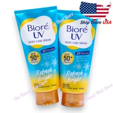 Biore UV Anti Pollution Body Care Serum Refresh Bright SPF50 PA+++ 150 ml pack 2