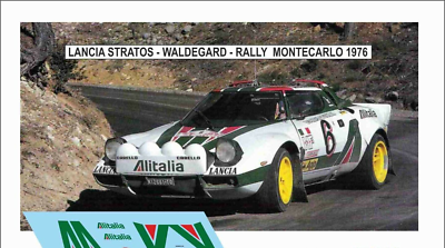 Lancia Stratos HF Team Chardonnet 3° Rallye Monte Carlo 1976 Bernard Darniche, Alain Mahé