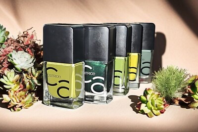Catrice ICONAILS Gel Lacquer 5x Nagellack Set Grün Farbig Geschenk Nageldesign