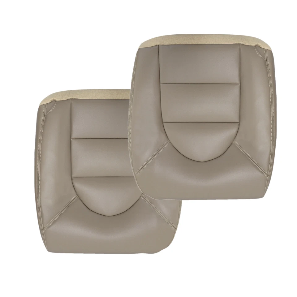 Cubierta de asiento inferior de cuero tostado para Ford F250 F350 Lariat SuperDuty 1998 1999 2000 Foto 3 de 4