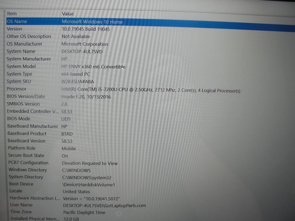 HP Envy x360 m6-aq103dx 15.6” TOUCH FHD Intel Core i5-7200U 2.5GHz 12GB 1TB HDD - Image 2 of 4