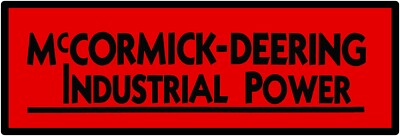 McCormick Deering Industrial Metal Sign - 12'' x 36'' USA STEEL XL Size - 4 POUNDS
