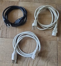Lot of 3 - AC Printer or PC POWER CORD 6 feet - 3 Prong - M/Back