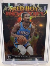 2023-24 Donruss Optic Basketball Red Hot Rookies Cason Wallace #7 OKC RC
