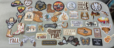 45Pcs Western Embroidered Iron On Patches for Hats Cowboy Sew On Applique Patch