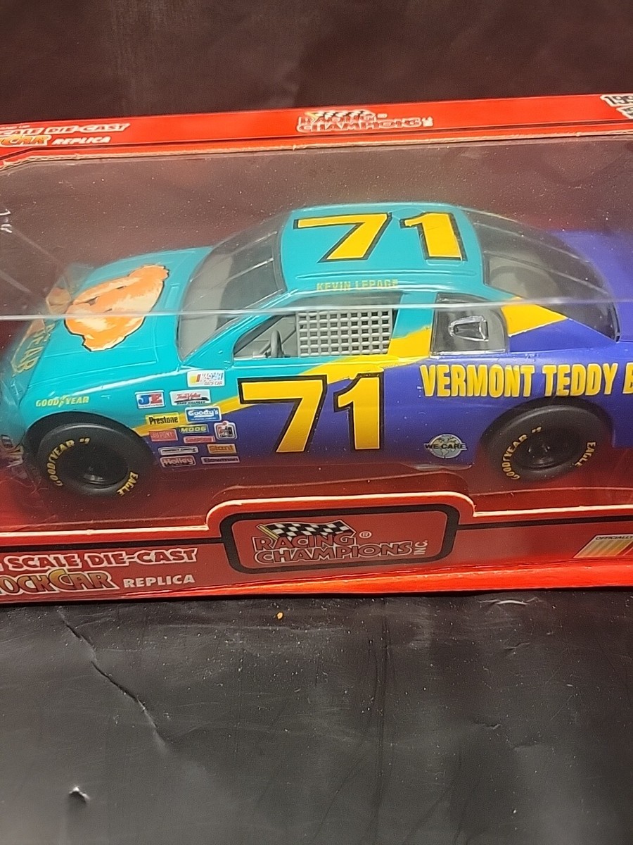 1995 Racing Champions Vermont Teddy Bear #71 Kevin Lepage 1:24th