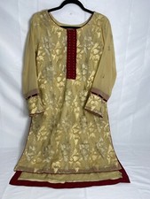 Pakistani Chiffon Embroidery Kameez Shalwar Medium Bust 40 Pakistan