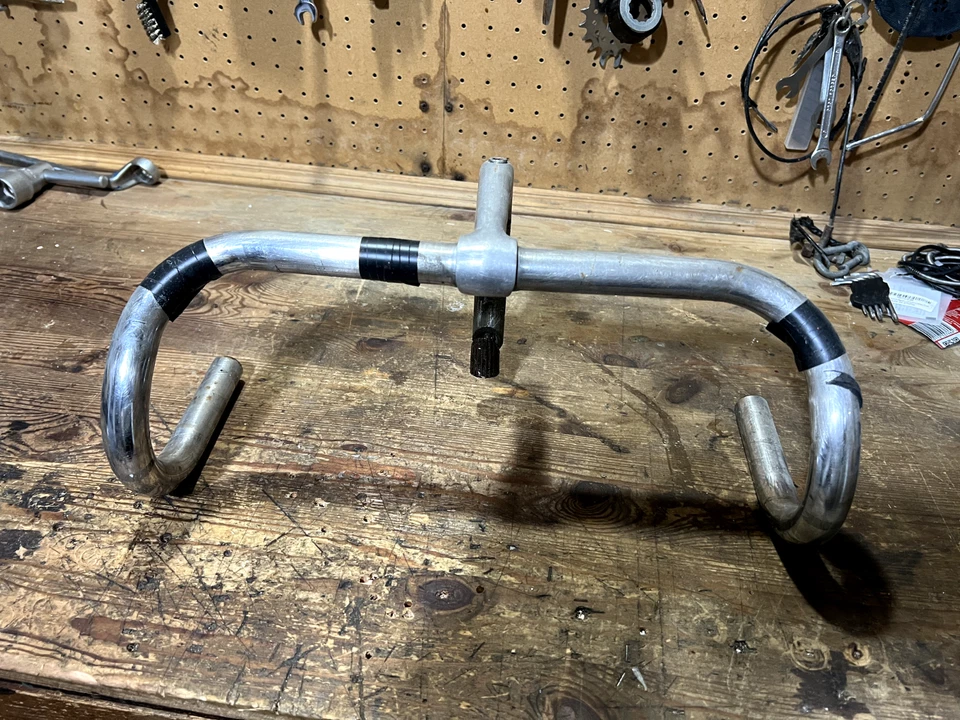 Manubrio piega per bici da corsa  eroica o vintage - Immagine 2 di 3