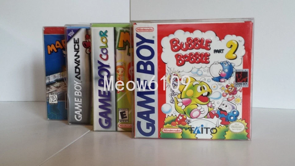 25 Game Boy Color Virtual Boy Box Protector Clear Sleeves CIB Protective Case - Image 2 of 4