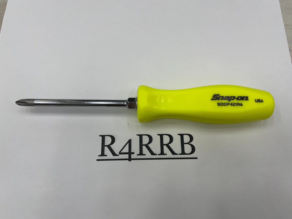 Snap-on Tools USA NEW HIVIZ Hard Handle #2 Phillips Screwdriver