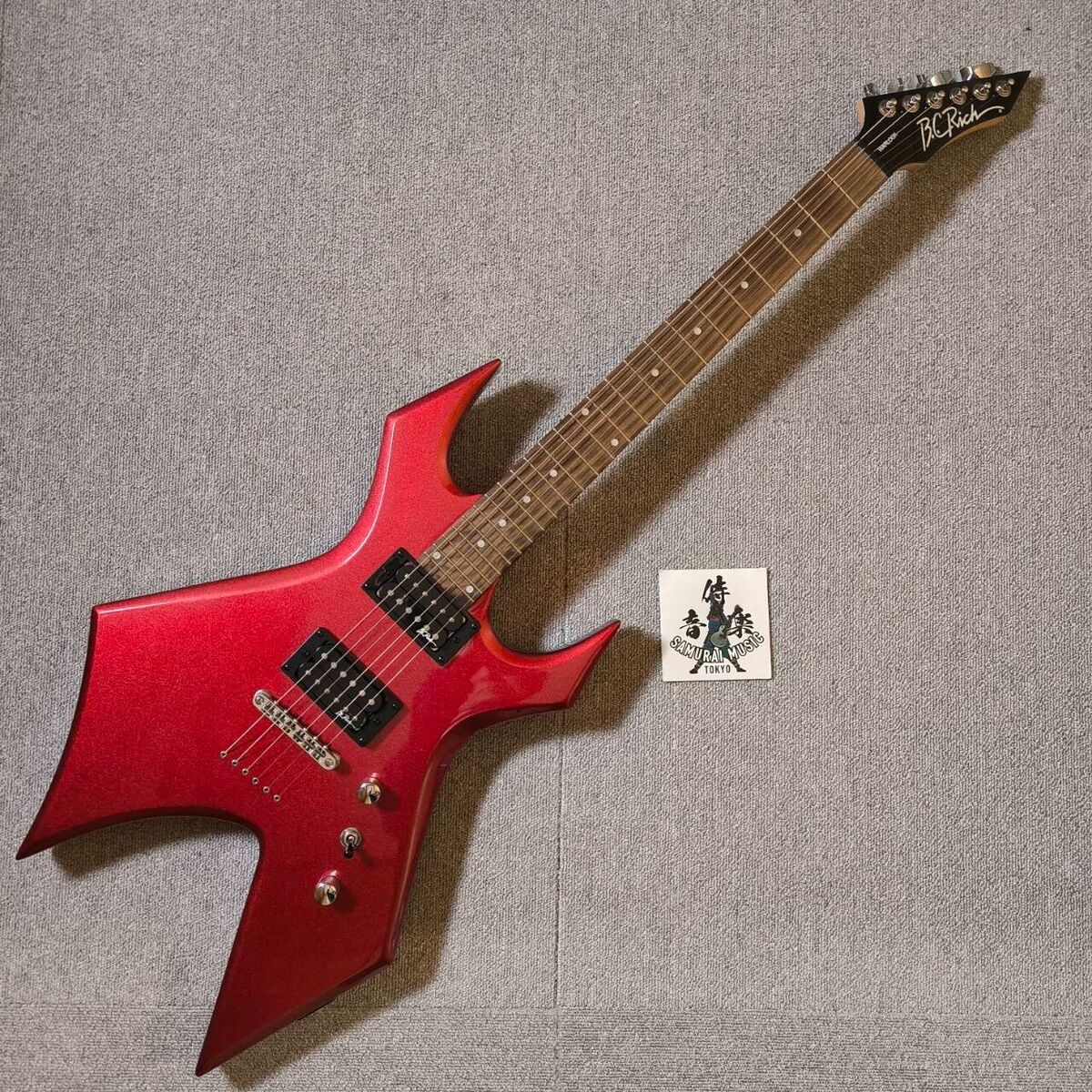 B.C. Rich Warlock Metallic Red Electric Guitar Shipping From B.C. Rich Warlock Metallic Red Electric Guitar Shipping From