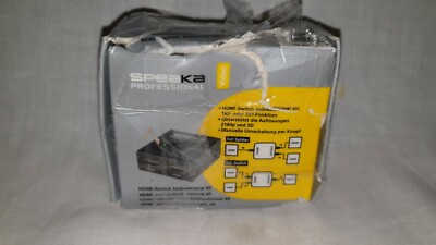 SpeaKa Professional 2 Port HDMI-Switch bidirektional verwendbar 3840 x 2160 Pixe