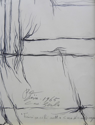 Pietro BISIO (Casei Gerola Pavia 1932) Fiori secchi nella CASA di CAMPAGNA 1965 - Picture 5 of 15