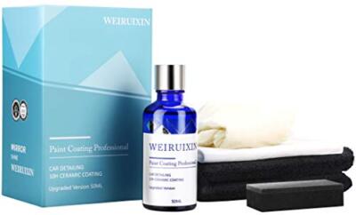 WEIRUIXIN 10H Ceramic Coating 3.0High Gloss Hydrophobicty Anti Scratch Easy t...
