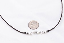 Braided Choker Necklace Bracelet Anklet Silver Lobster Clasp 1.18 mm lightweight