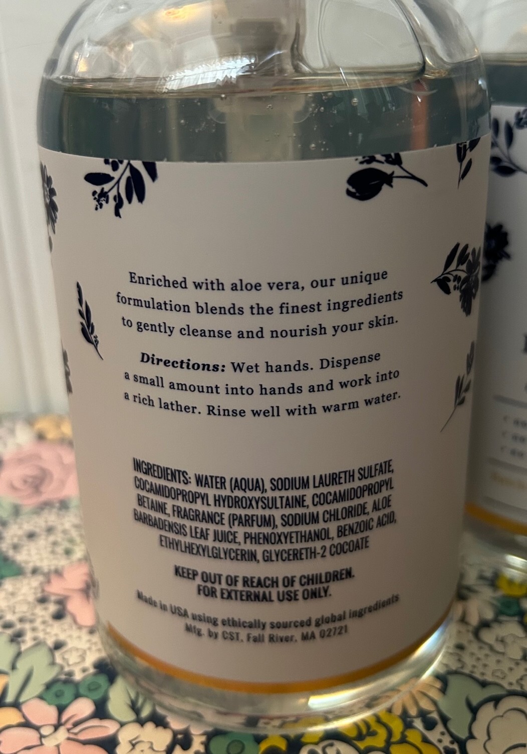 LOT OF 2 CST COMMONWEALTH SOAP CO EGYPTIAN COTTON LIQUID HAND SOAP 16