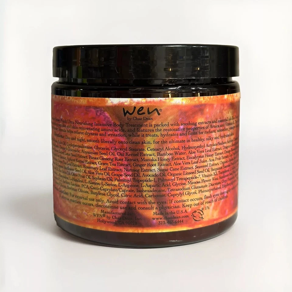 Wen Tratamiento Corporal Intensivo Ultra Nutritivo 16oz - Verano Miel Melocotón Foto 2 de 2