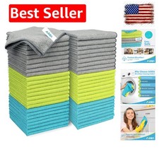 Microfiber Cleaning Cloth-50PK, Microfiber Towels for Cars 12"x12" Soft Abs...