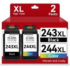PG-243XL CL-244XL Ink Printer Cartridges for Canon MG2522 MG4520 MG3320 MG3322