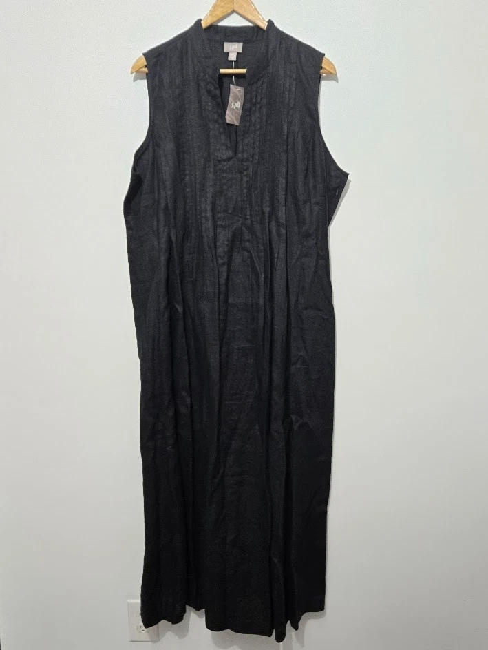 chinese dress ladies Jluxlabel | Natural Journey Linen Maxi Dress | Size Xs