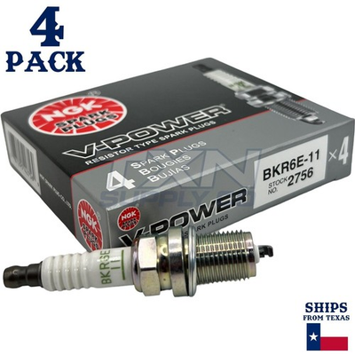 #ad #ad NGK 2756 V Power Copper Spark Plugs BKR6E 11 4 Pack $18.77