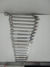17 Pc Craftsman Combination Wrenches Sae 12 Pt V Va Vv 14 - 1-14 Usa Vtg