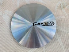 MSW WHEELS CENTER CAP (1) ALUMINUM USED #M102 GREAT CONDITION 6 9/16" DIA