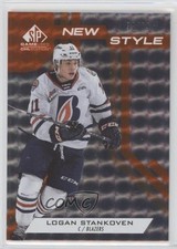 2021 SP Game Used CHL Edition Orange Foilboard 94/99 Logan Stankoven #NS-LS 13j9