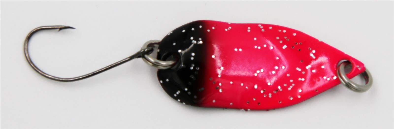 Насадка для форели EFT Splash Spoon 25 г с розово-черным блеском для Фореленкедера 2090₽
